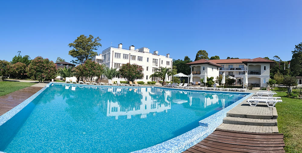 Front view of the hotel
